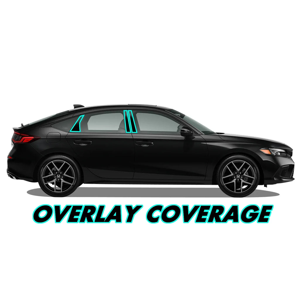 2022-2026 Honda Civic Hatchback | Door Pillars PreCut Vinyl Wrap