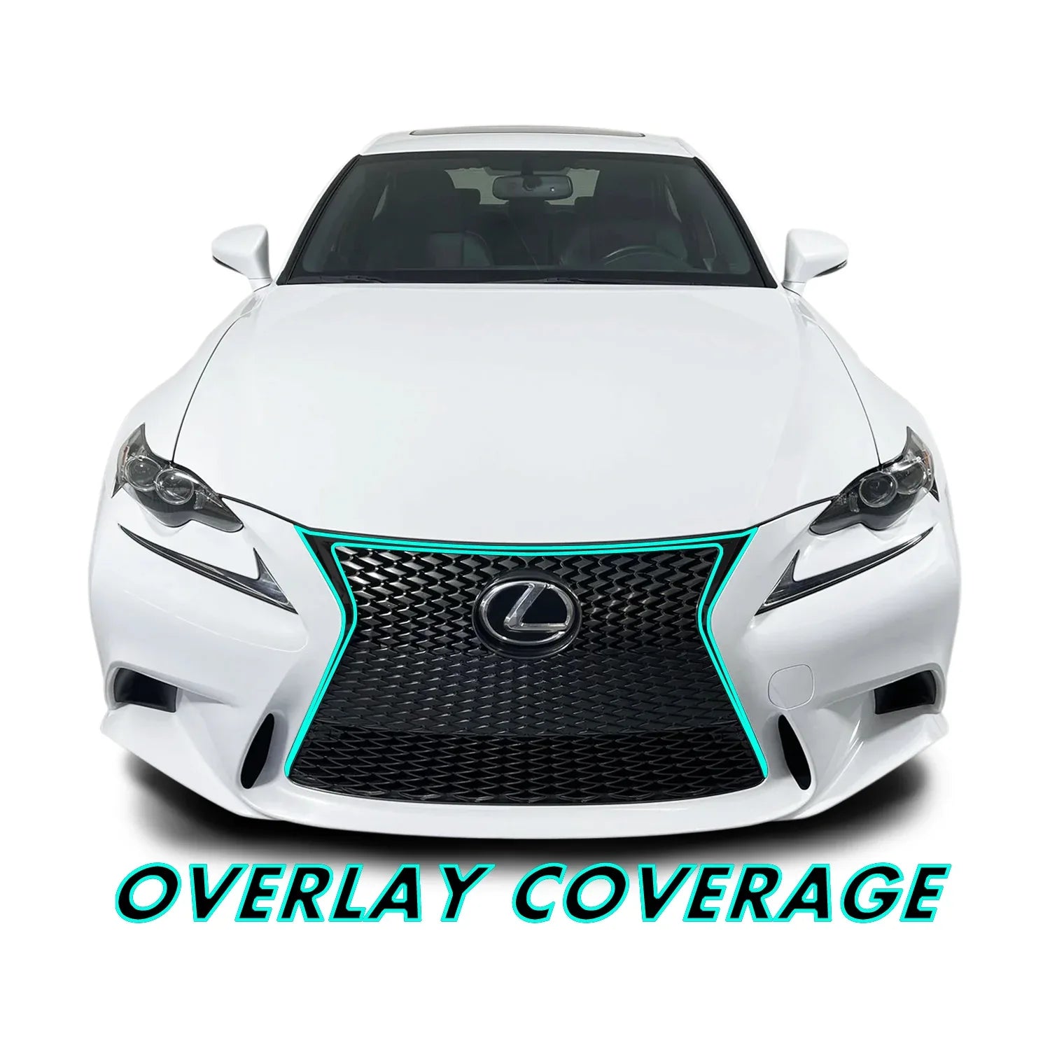 2014-2016 Lexus IS | Front Grill Trim Chrome Delete PreCut Vinyl Wrap