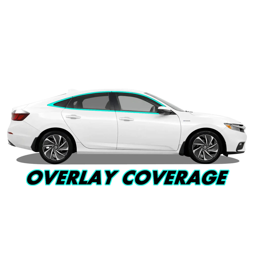 2019-2022 Honda Insight | Window Trim Chrome Delete PreCut Vinyl Wrap