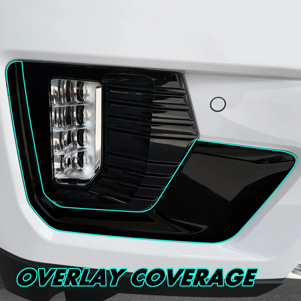 2021-2023 GMC Yukon | Fog Light Trim Chrome Delete PreCut Vinyl Wrap