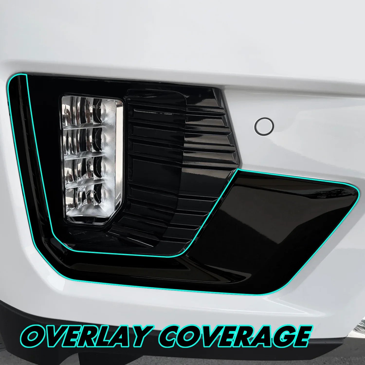 2021-2023 GMC Yukon | Fog Light Trim Chrome Delete PreCut Vinyl Wrap