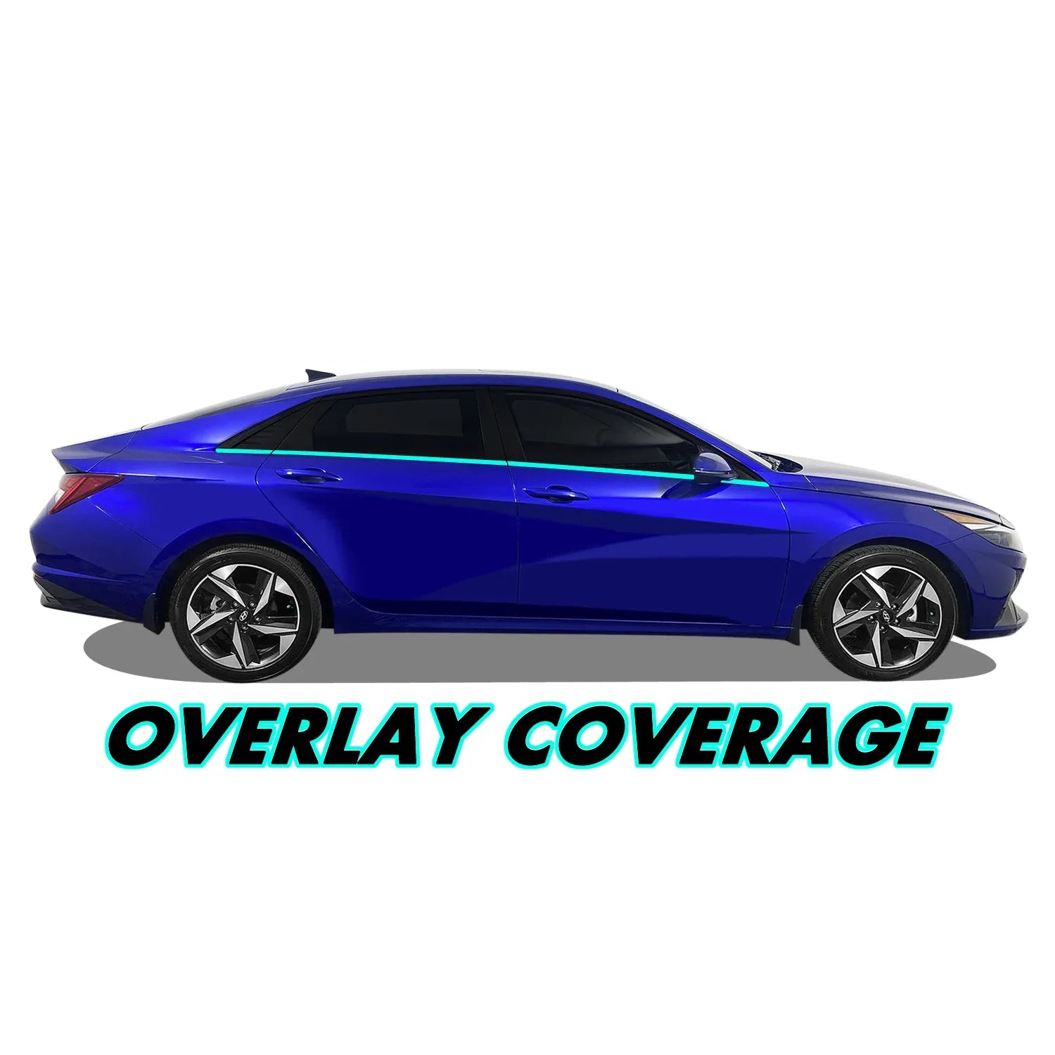 2021-2023 Hyundai Elantra | Window Trim Chrome Delete PreCut Vinyl Wrap