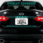 2014-2017 Infiniti Q50 | Rear Trunk Trim Chrome Delete PreCut Vinyl Wrap