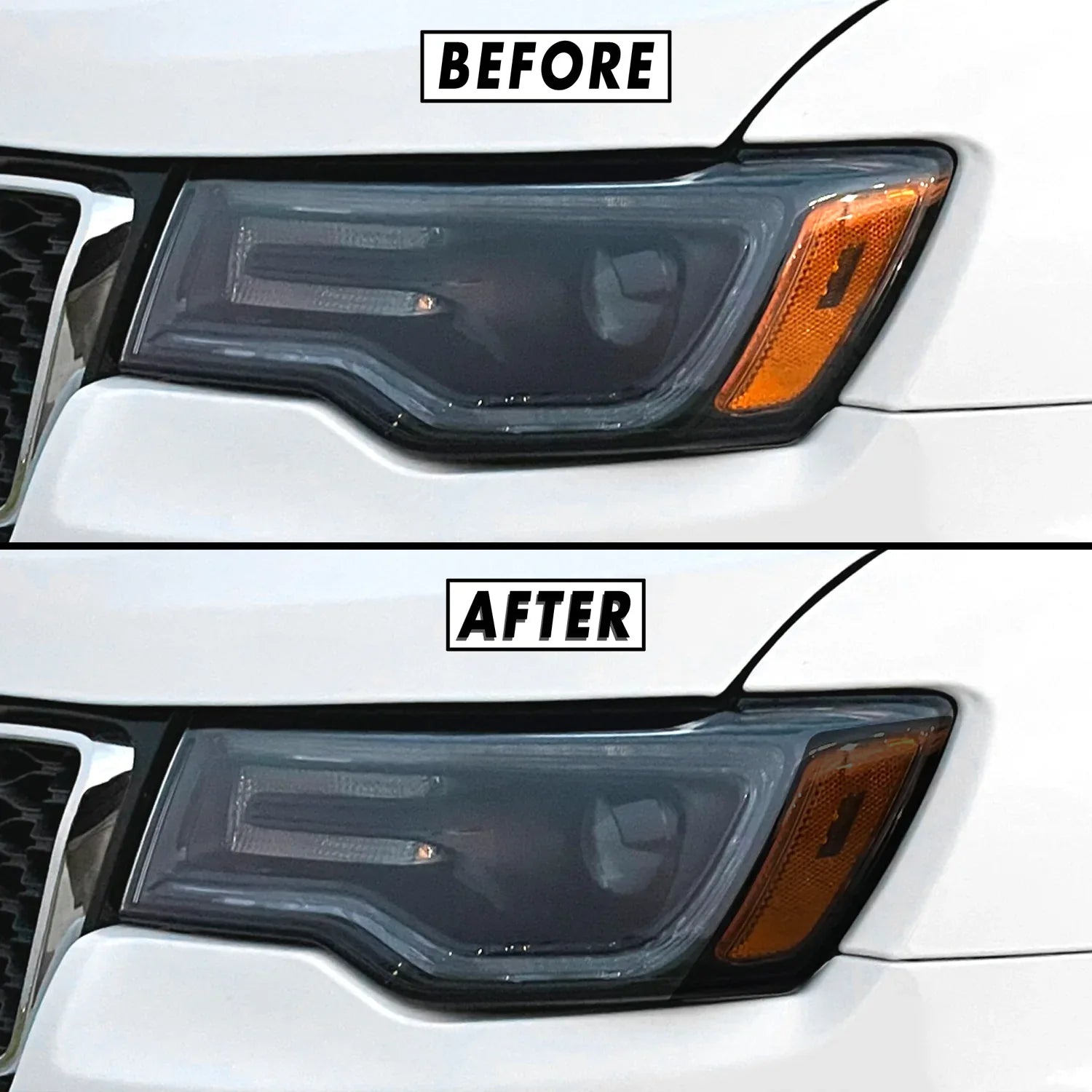 2014-2021 Jeep Grand Cherokee | Headlight Side Marker PreCut Tint Overlays