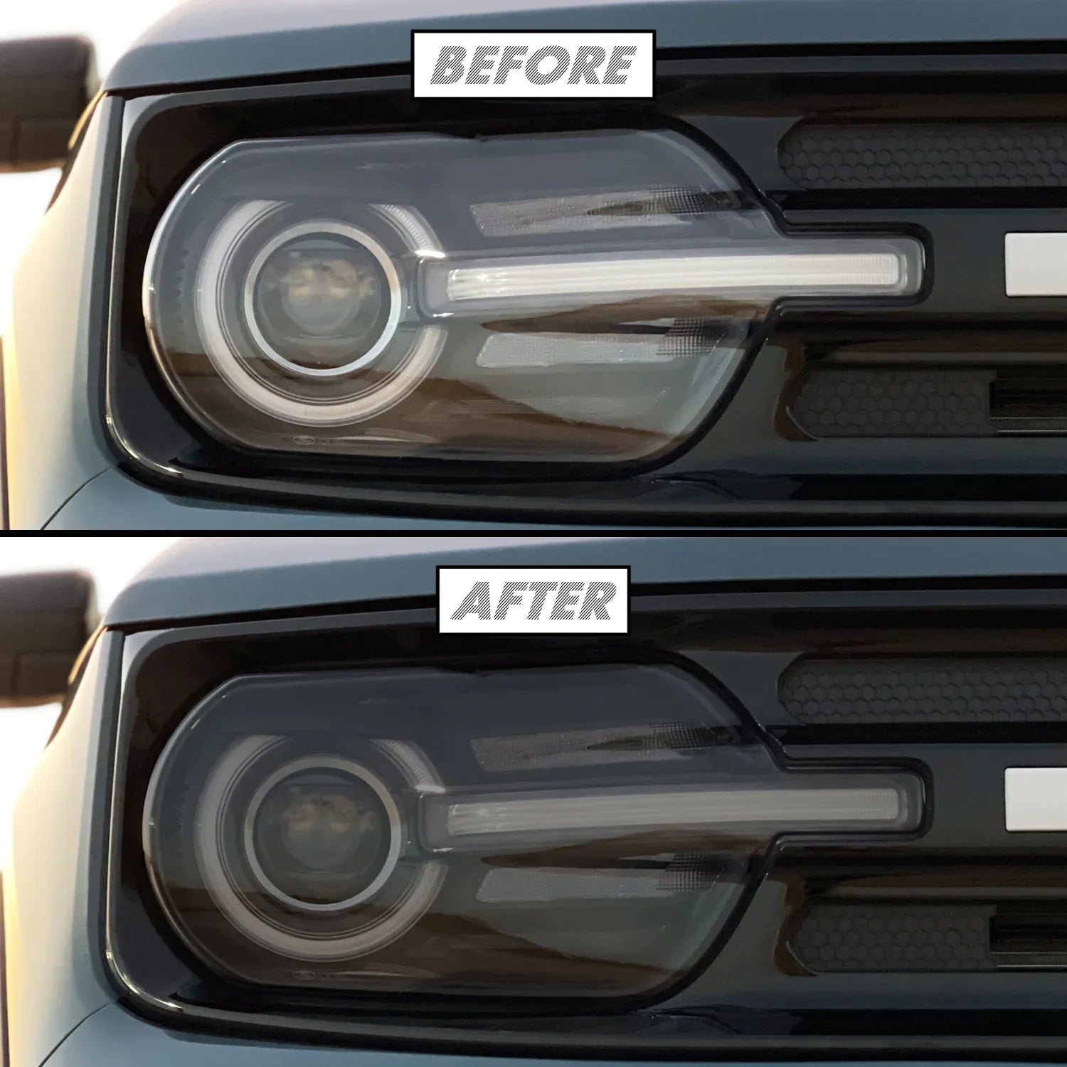 2021-2023 Ford Bronco Sport | Headlight PreCut Tint Overlays