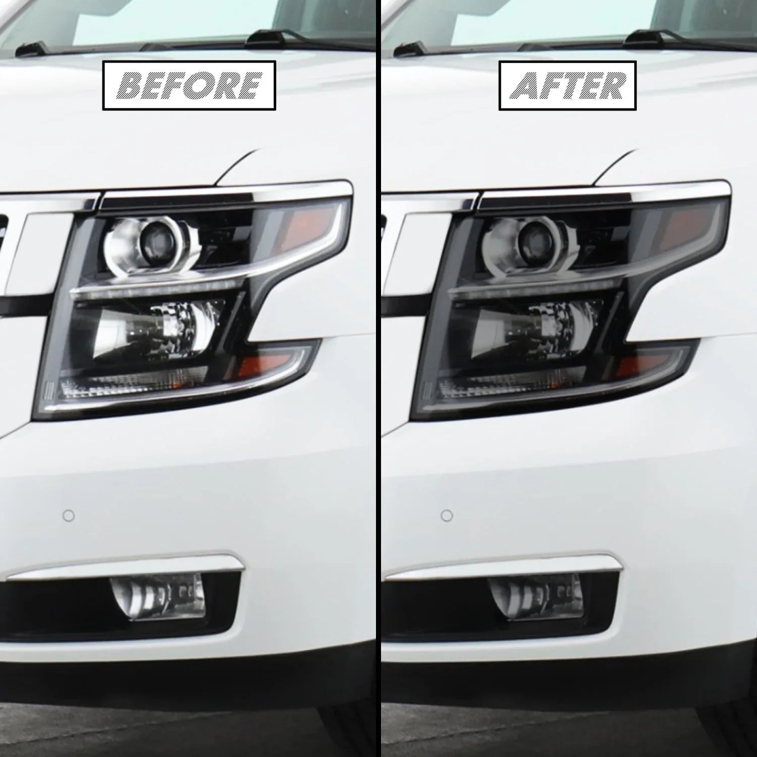 2015-2020 Chevrolet Suburban | Headlight PreCut Tint Overlays