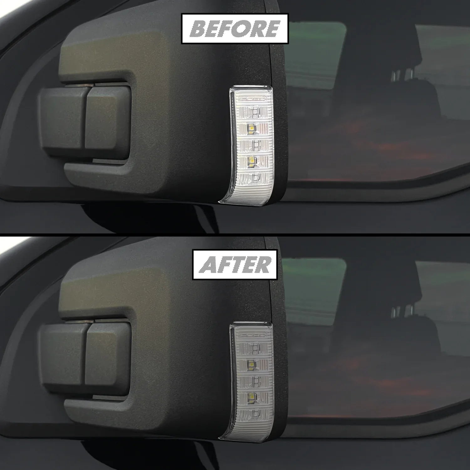 2021-2023 Ford F150 | Mirror Turn Signal PreCut Tint Overlays