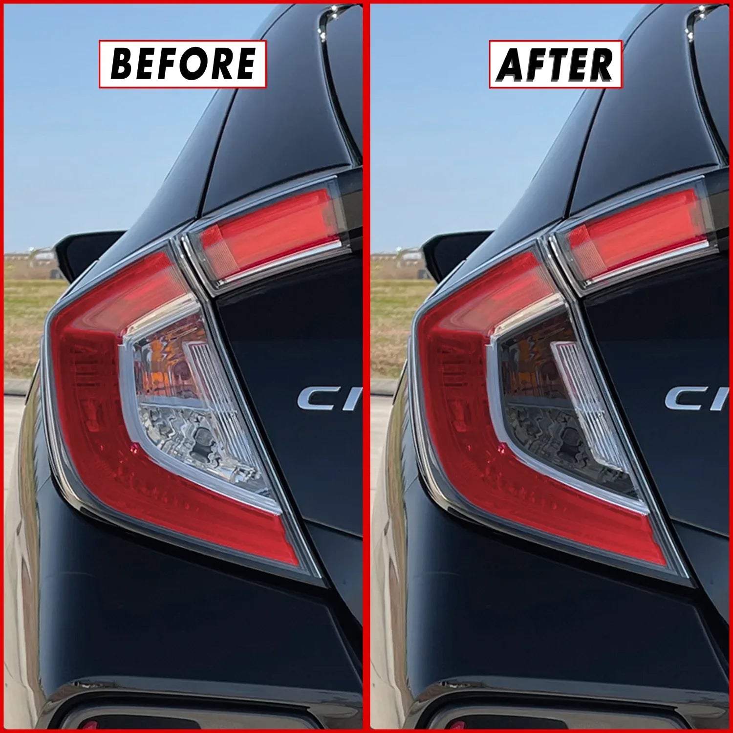 2016-2021 Honda Civic Hatchback | Turn Signal & Reverse Light PreCut Tint Overlays