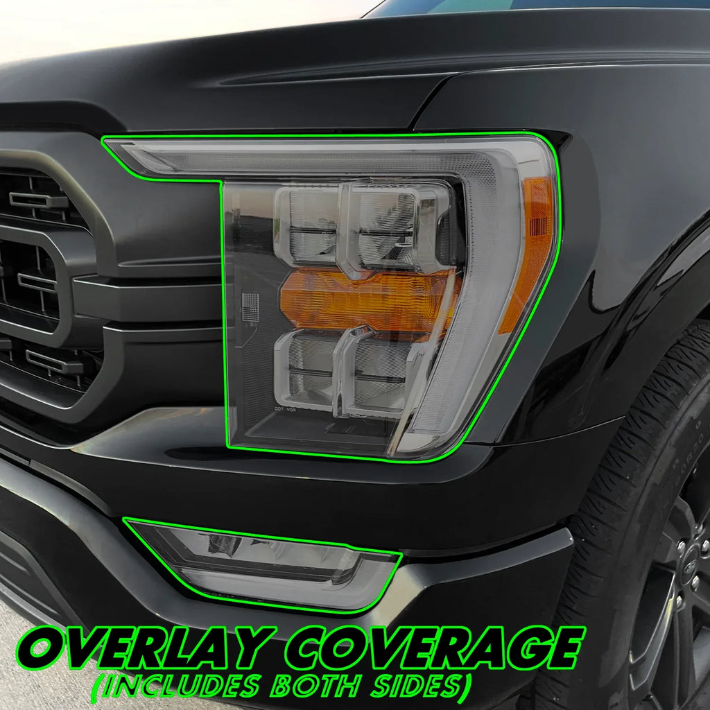 2021-2023 Ford F150 | Headlight PreCut Tint Overlays
