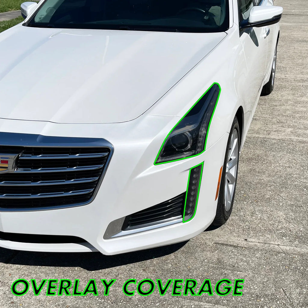 2014-2019 Cadillac CTS | Headlight PreCut Tint Overlays