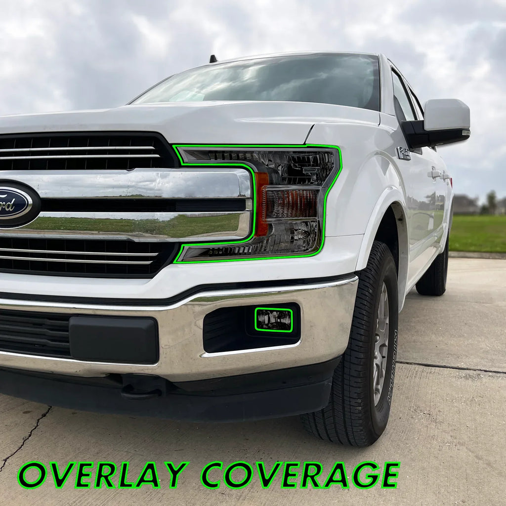 2018-2020 Ford F150 | Headlight PreCut Tint Overlays