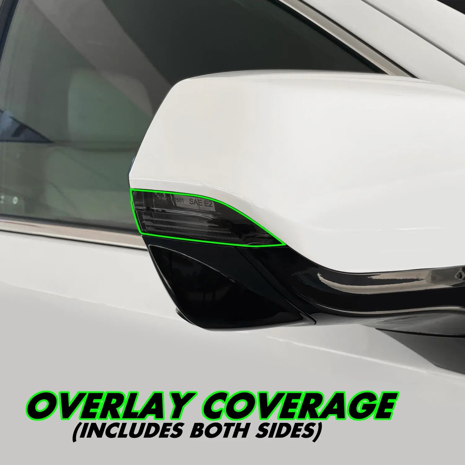 2021-2023 GMC Yukon | Mirror Turn Signal PreCut Tint Overlays