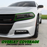 2015-2022 Dodge Charger | Headlight PreCut Tint Overlays