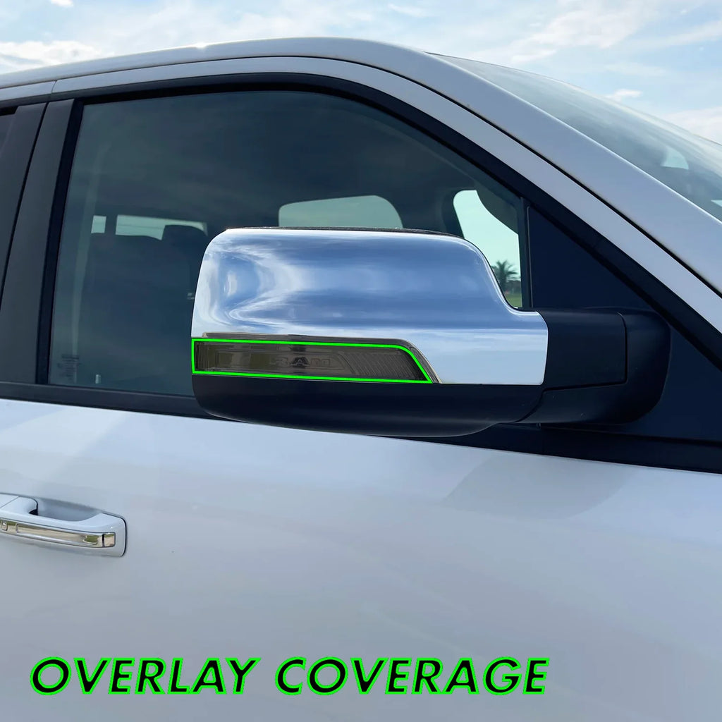 2019-2022 Dodge Ram 1500 | Mirror Turn Signal PreCut Tint Overlays