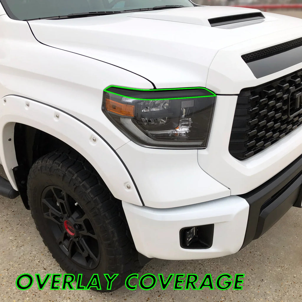 2014-2021 Toyota Tundra | Headlight Eyelid PreCut Tint Overlays