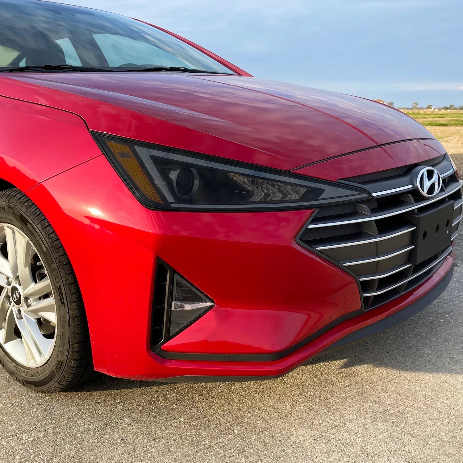 2019-2020 Hyundai Elantra | Headlight PreCut Tint Overlays