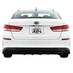 2019-2020 Kia Optima | Rear Bumper Diffuser Trim Chrome Delete PreCut Vinyl Wrap