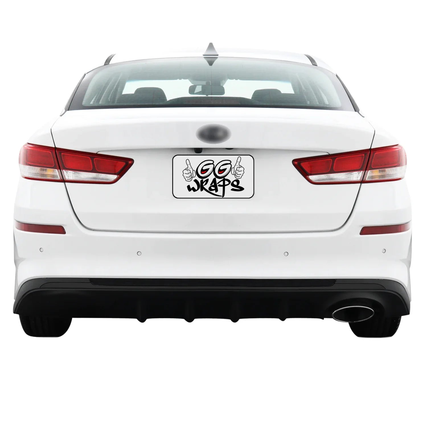 2019-2020 Kia Optima | Rear Bumper Diffuser Trim Chrome Delete PreCut Vinyl Wrap