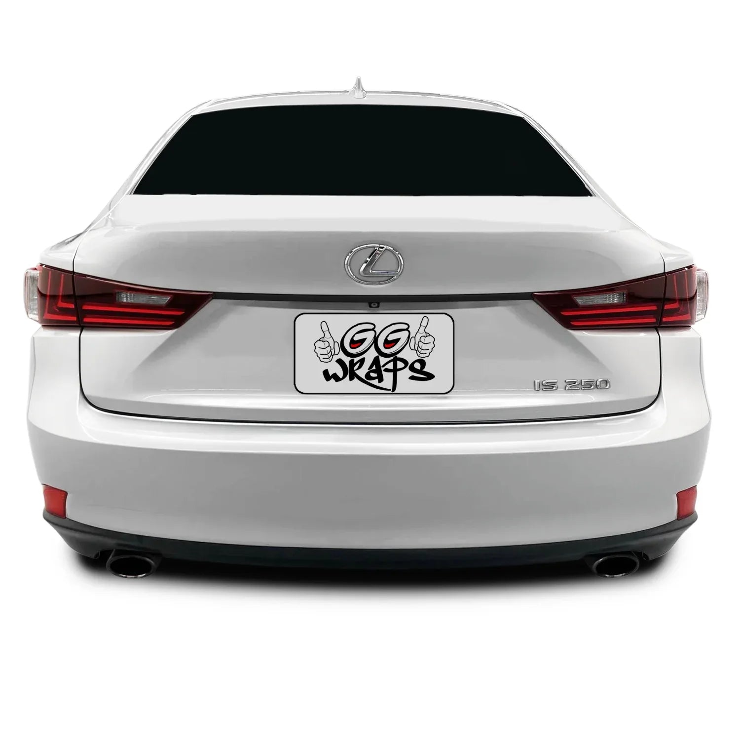 2014-2020 Lexus IS | Rear Trunk Trim Chrome Delete PreCut Vinyl Wrap