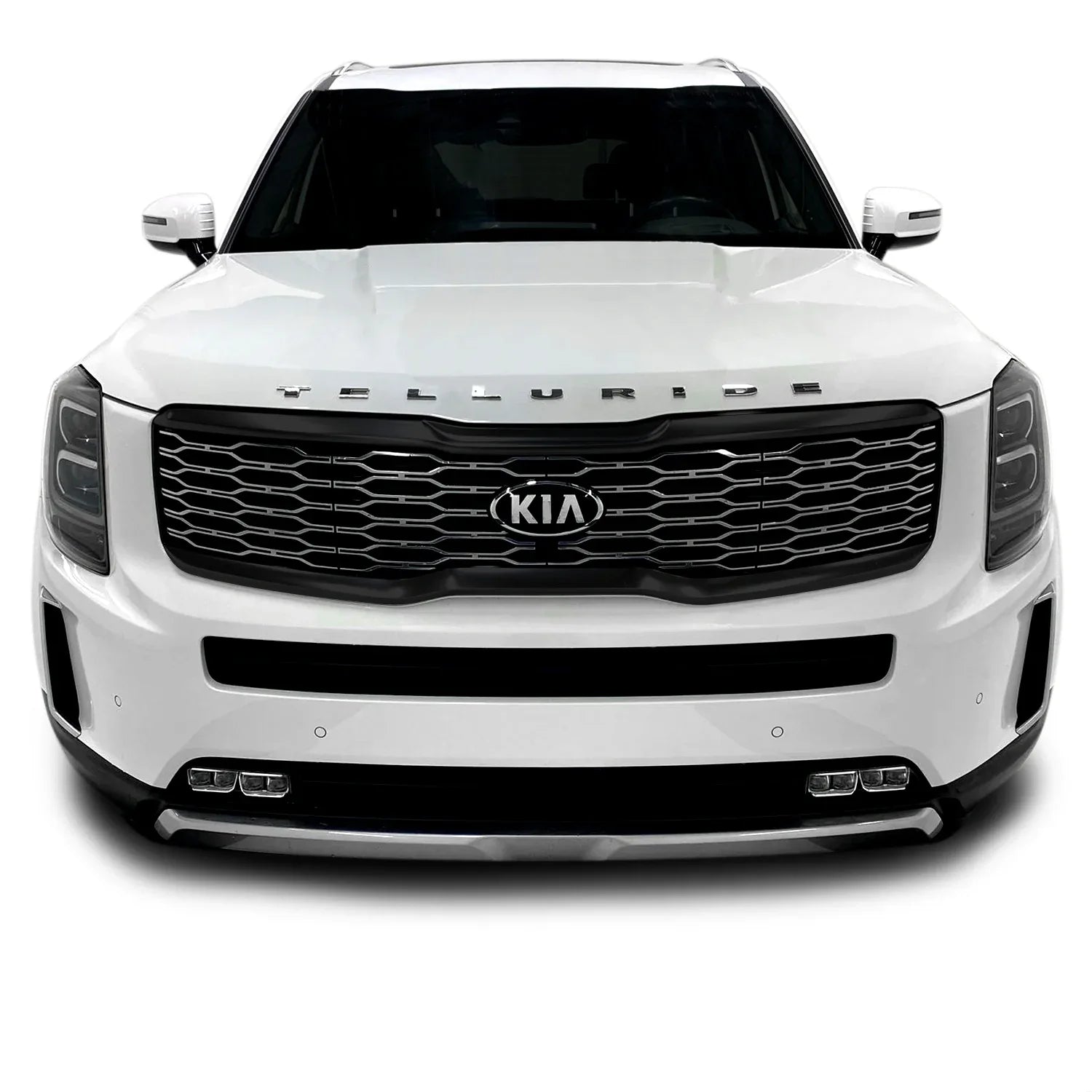 2020-2022 Kia Telluride | Front Grill Trim Chrome Delete PreCut Vinyl Wrap