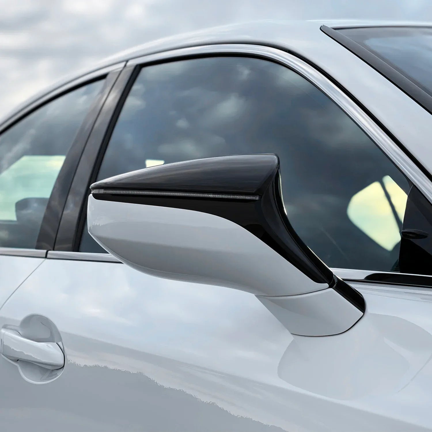 2021-2026 Lexus IS | Mirror Trim Chrome Delete PreCut Vinyl Wrap