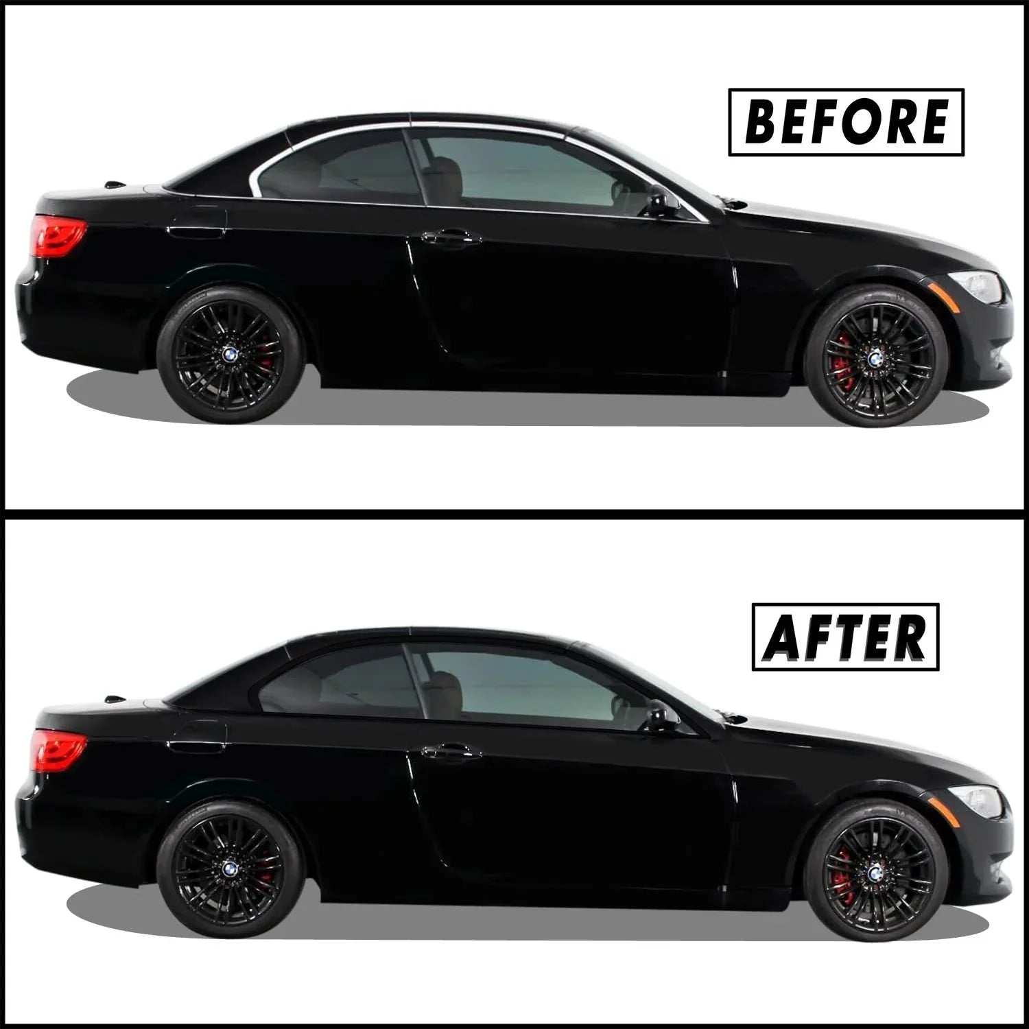 2007-2013 BMW 3 Series E93 Convertible | Window Trim Chrome Delete PreCut Vinyl Wrap