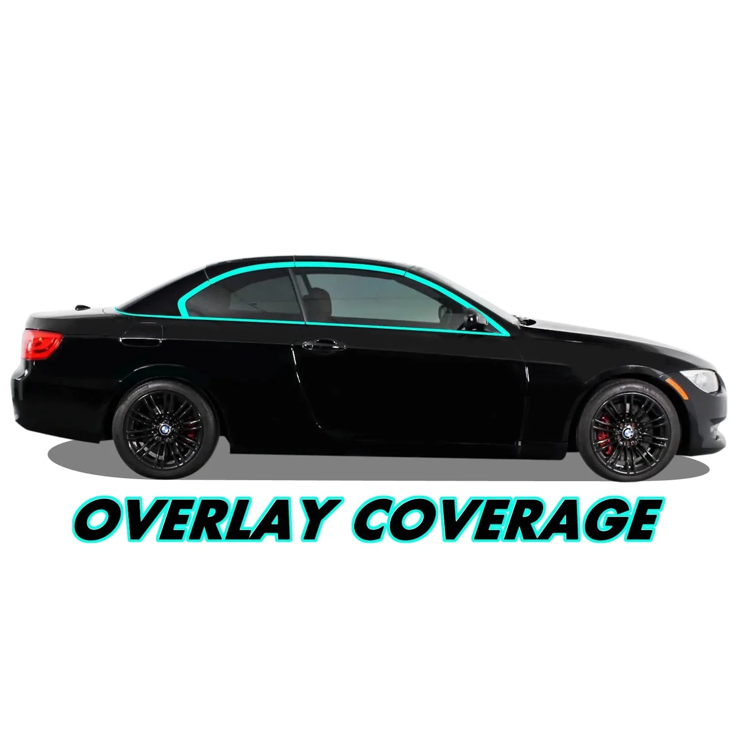 2007-2013 BMW 3 Series E93 Convertible | Window Trim Chrome Delete PreCut Vinyl Wrap