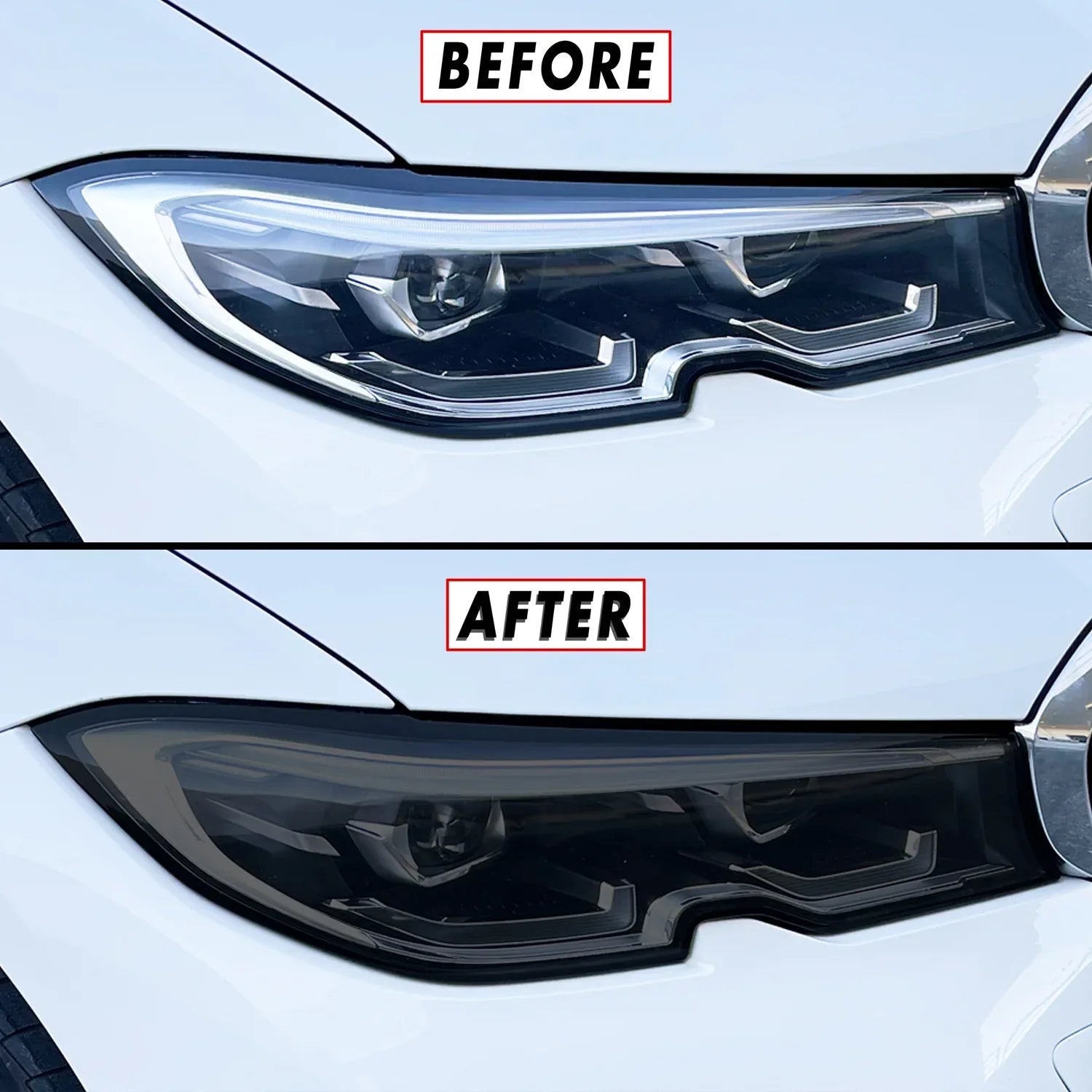 2019-2021 BMW 3 Series G20 | Headlight PreCut Tint Overlays