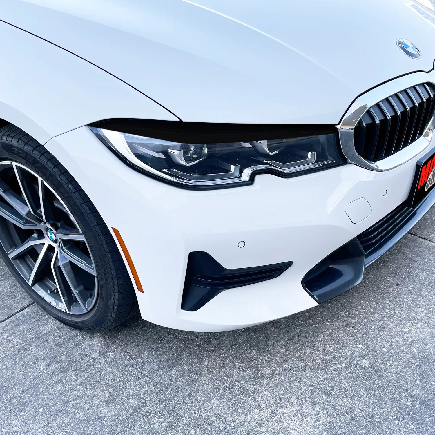 2019-2021 BMW 3 Series G20 | Headlight Eyelid PreCut Vinyl Overlays