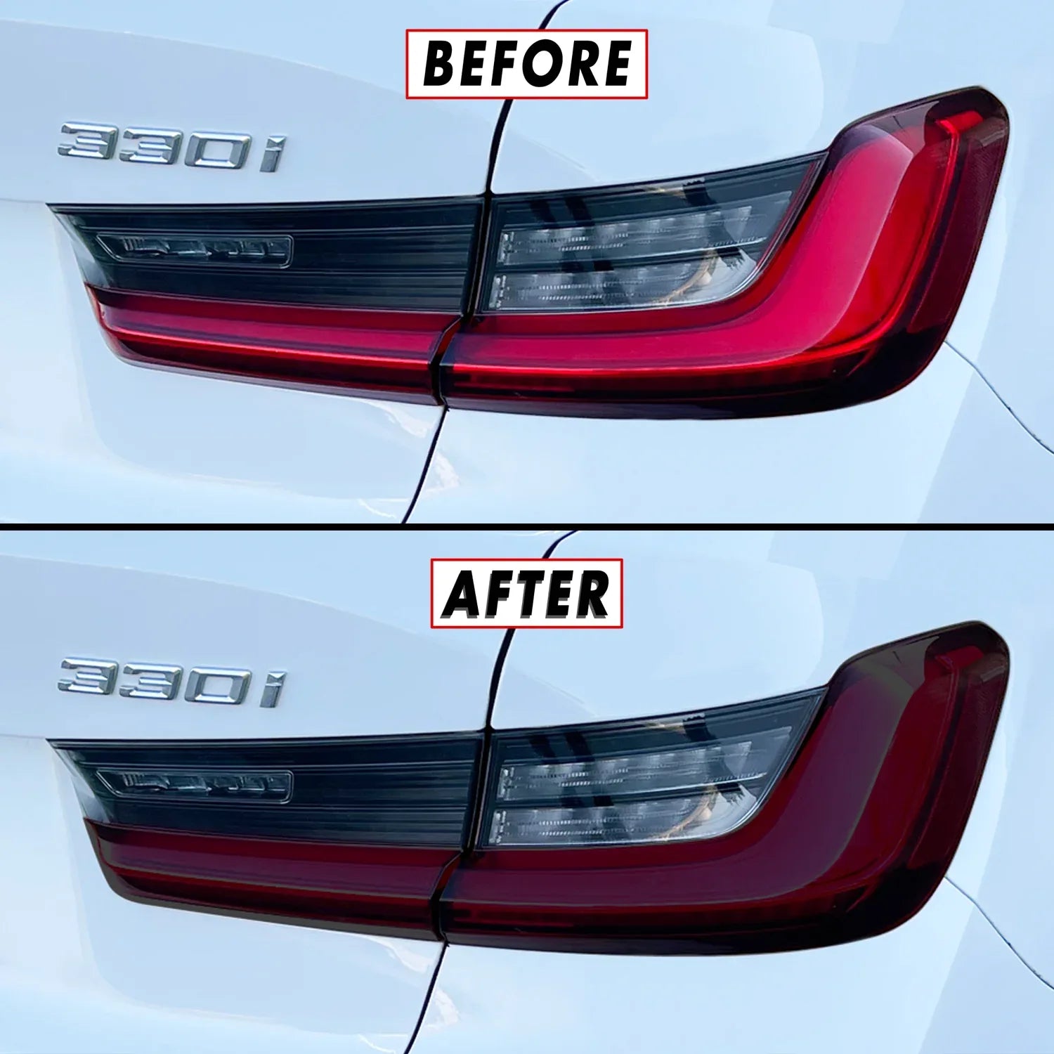 2019-2021 BMW 3 Series G20 | Tail Light Cutout PreCut Tint Overlays