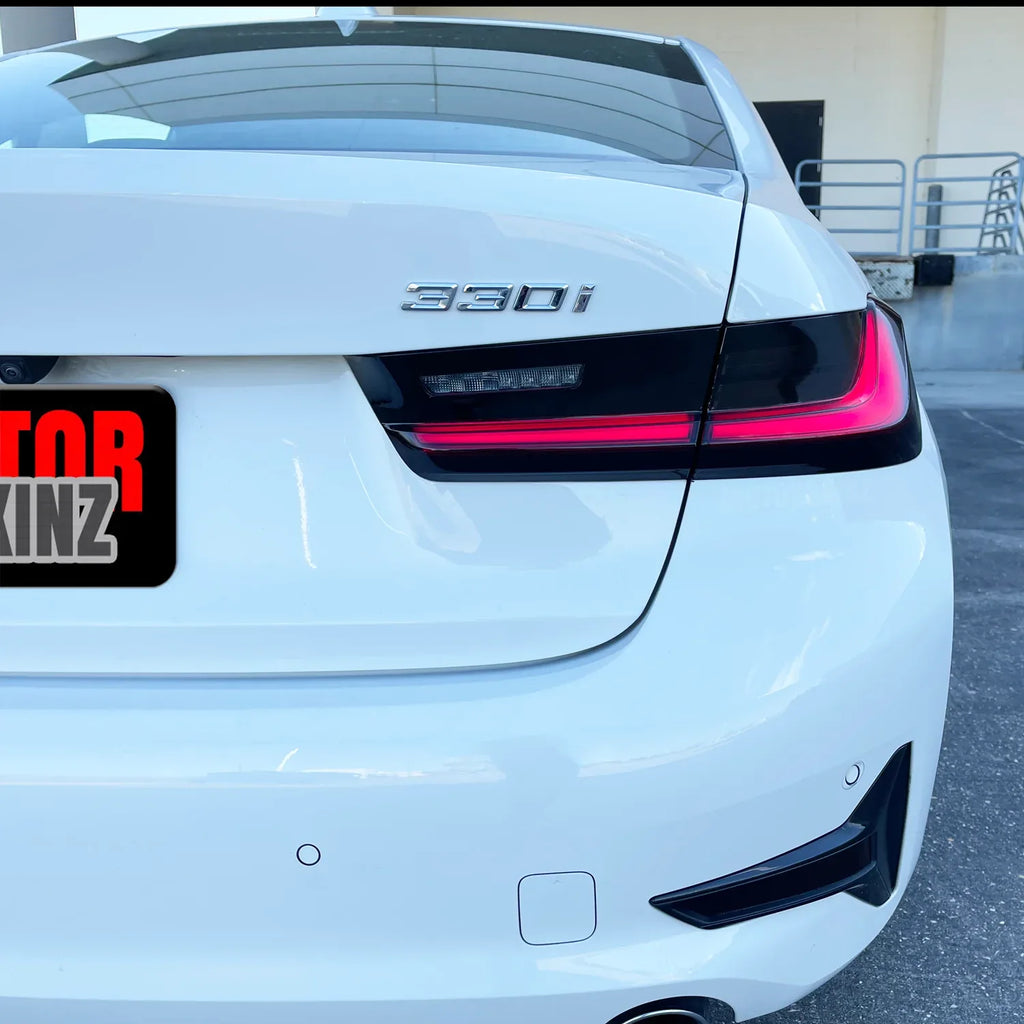 2019-2021 BMW 3 Series G20 | Tail Light Reverse Cutout PreCut Tint Overlays