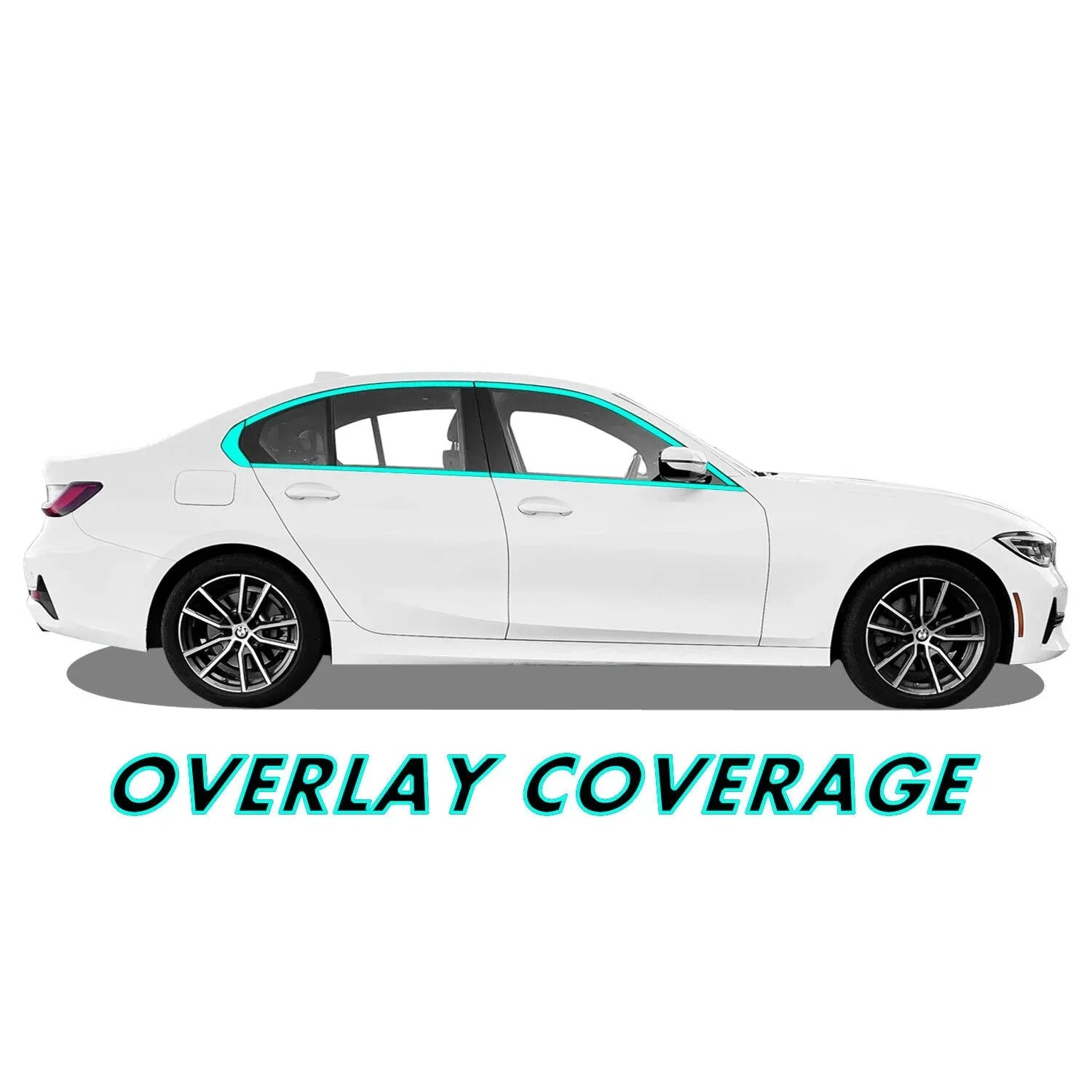 2019-2025 BMW 3 Series G20 | Window Trim Chrome Delete PreCut Vinyl Wrap