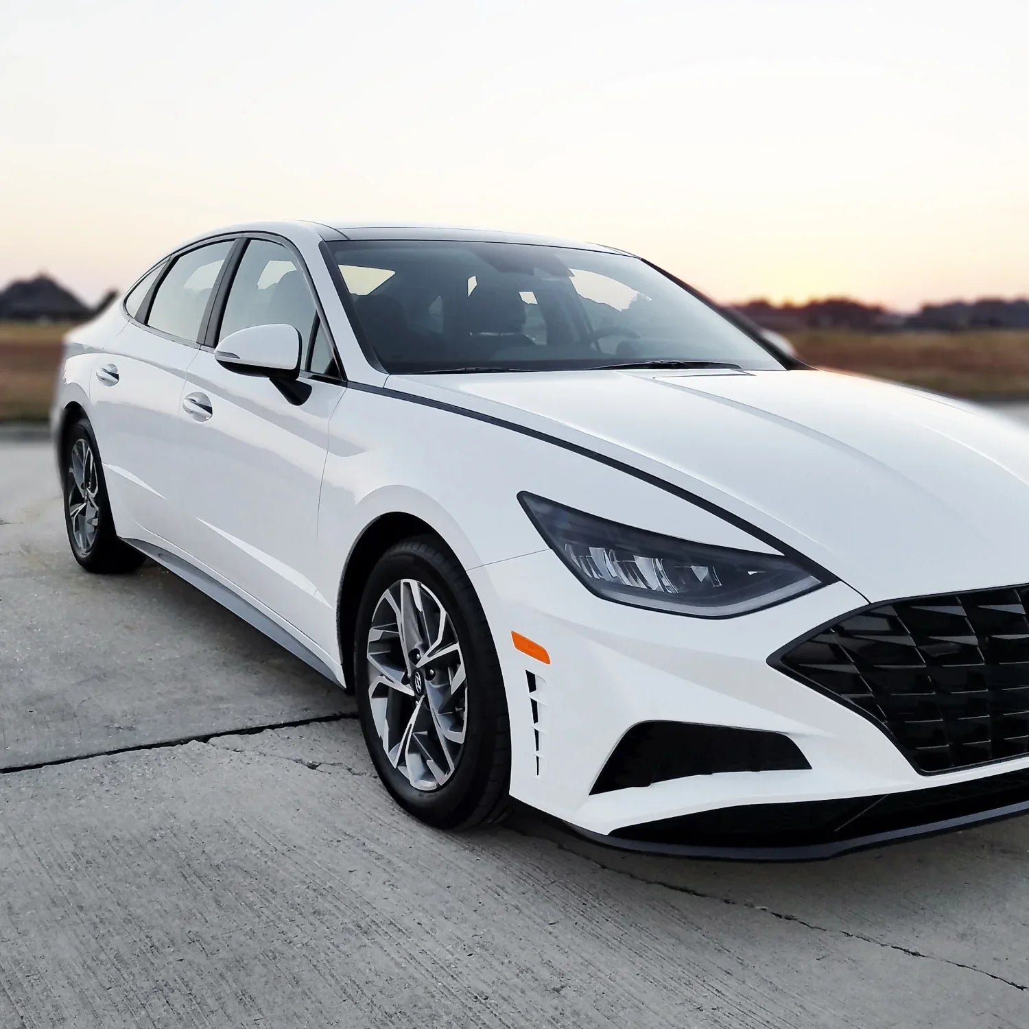 2020-2023 Hyundai Sonata | Window Trim Chrome Delete PreCut Vinyl Wrap