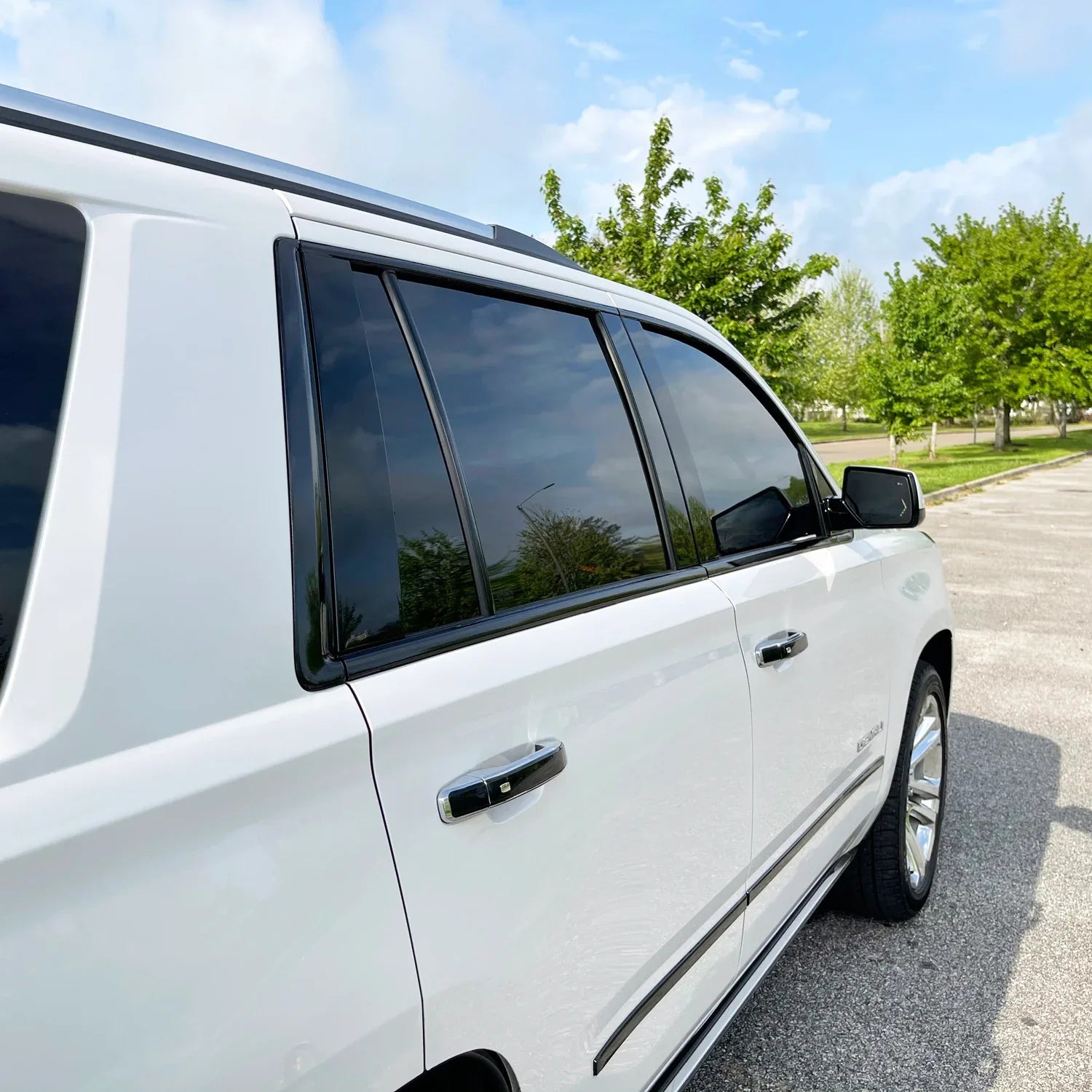 2015-2020 GMC Yukon | Window Trim Chrome Delete PreCut Vinyl Wrap