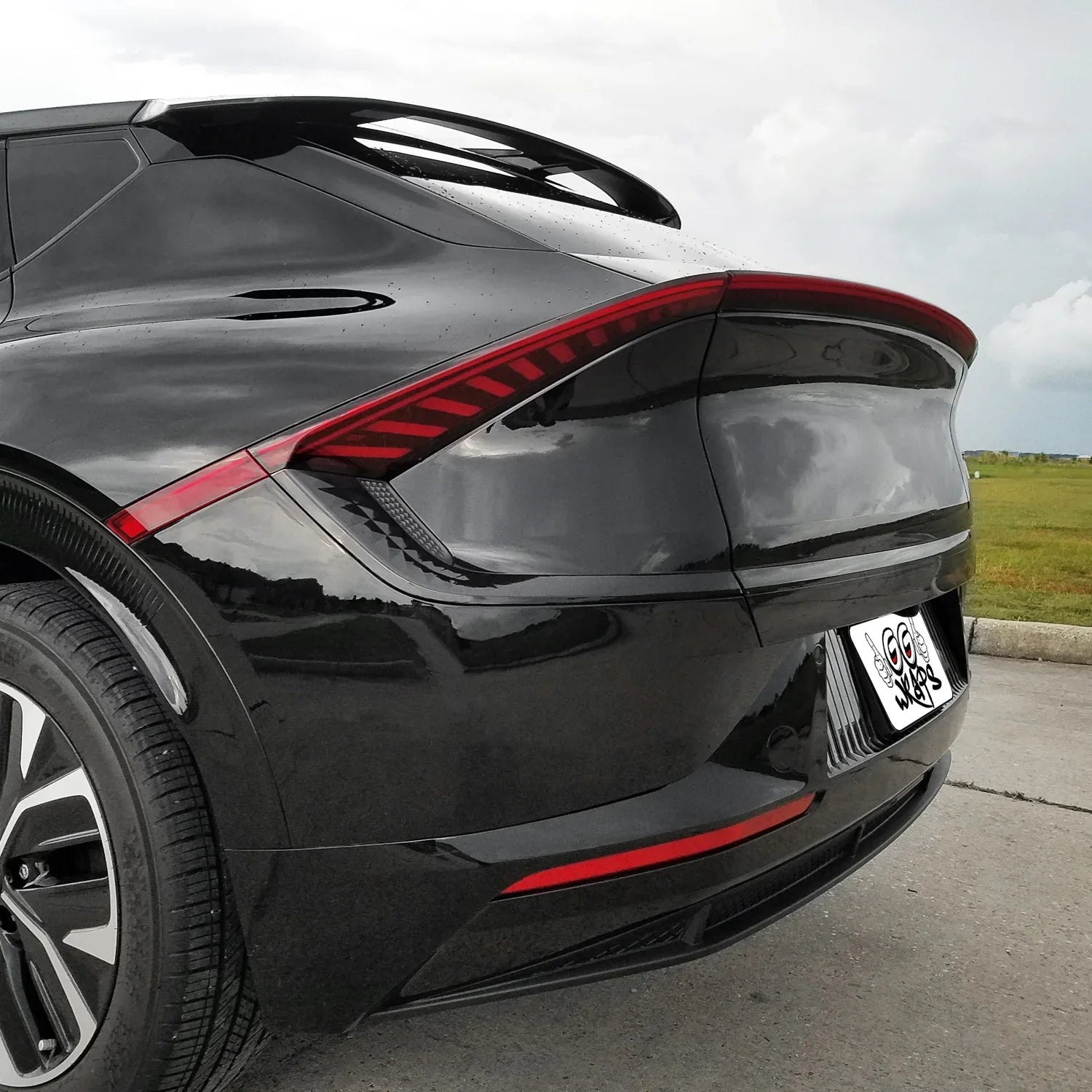 2022-2023 Kia EV6 | Rear Bumper Trim Chrome Delete PreCut Vinyl Wrap
