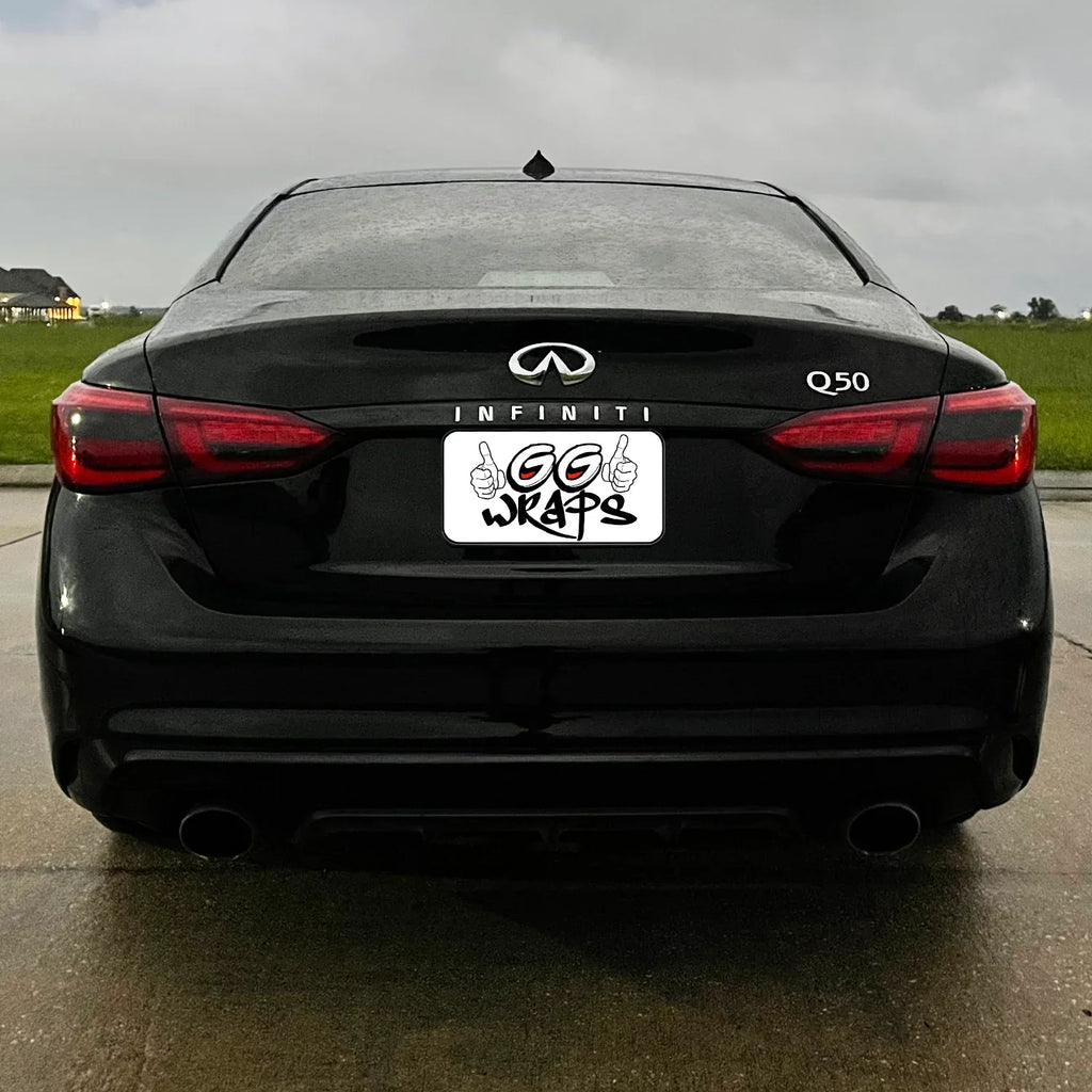 2018-2023 Infiniti Q50 | Rear Trunk Trim Chrome Delete PreCut Vinyl Wrap