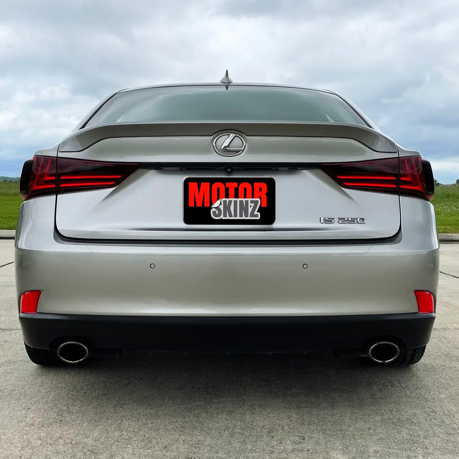 2014-2020 Lexus IS | Rear Trunk Trim Chrome Delete PreCut Vinyl Wrap