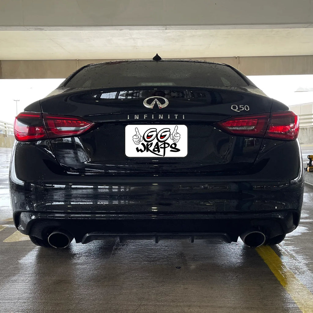 2018-2023 Infiniti Q50 | Rear Trunk Trim Chrome Delete PreCut Vinyl Wrap