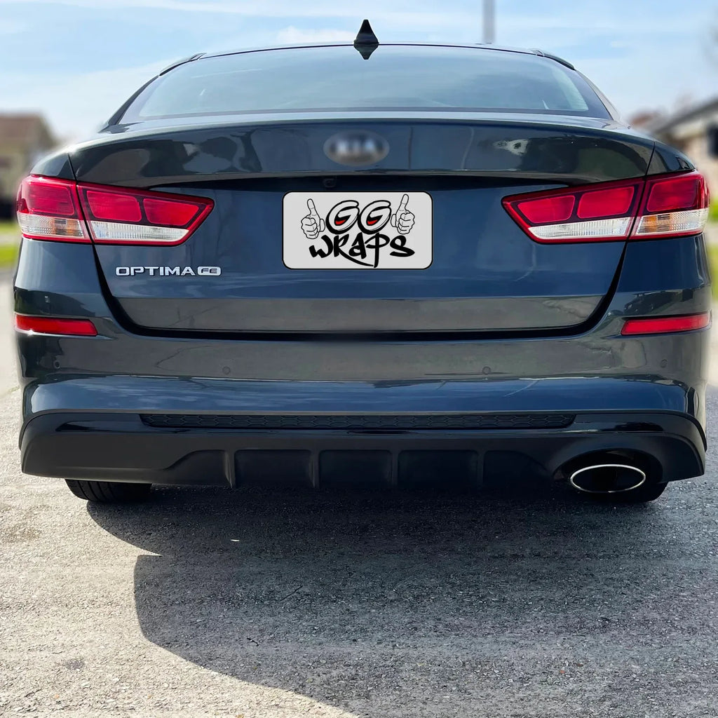 2019-2020 Kia Optima | Rear Bumper Diffuser Trim Chrome Delete PreCut Vinyl Wrap
