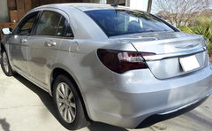 2011 2014 Chrysler 200 Tail Light Reverse Cutout PreCut Tint Overlay SlickMod
