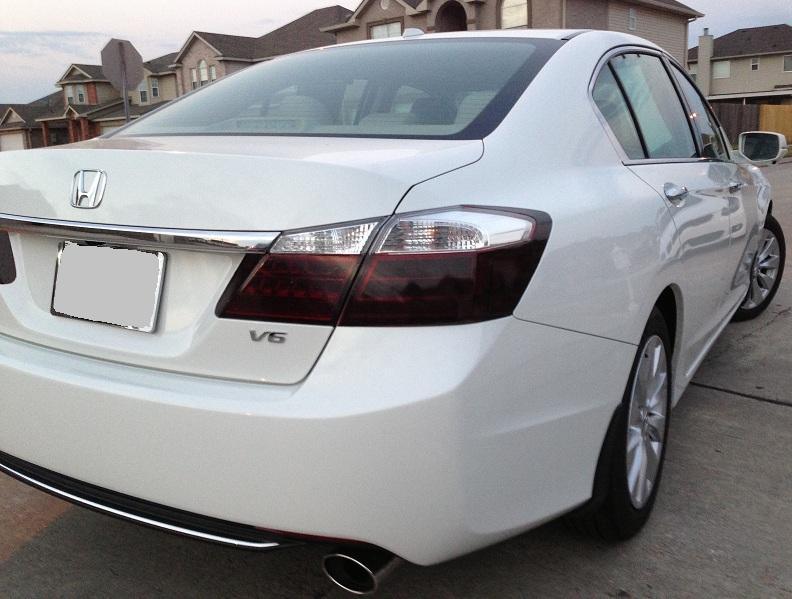 2013-2015 Honda Accord Sedan | Tail Light Cutout PreCut Tint Overlays