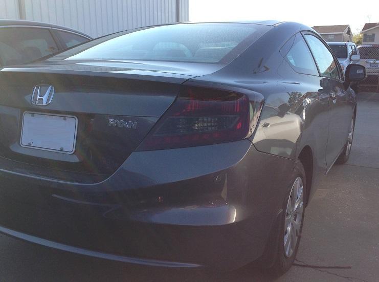 2012-2015 Honda Civic Coupe | Tail Light PreCut Tint Overlays