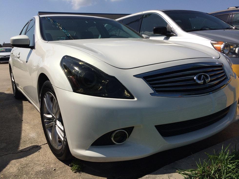 2010-2013 Infiniti G37 Sedan | Headlight PreCut Tint Overlays