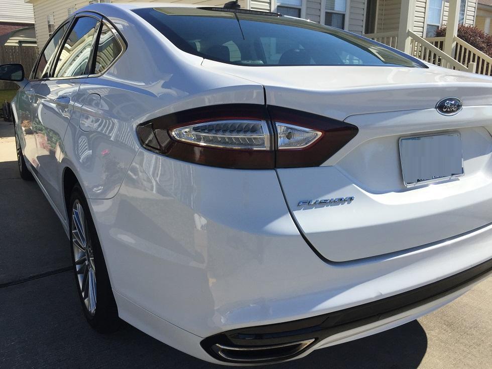2013-2016 Ford Fusion | Tail Light Cutout PreCut Tint Overlays