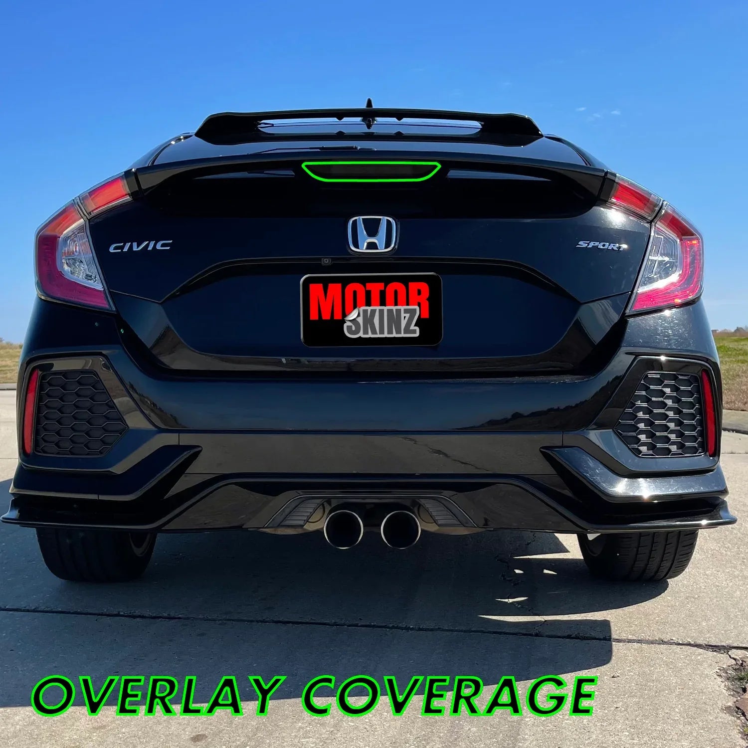 2016-2021 Honda Civic Hatchback | Third Brake Light PreCut Tint Overlays