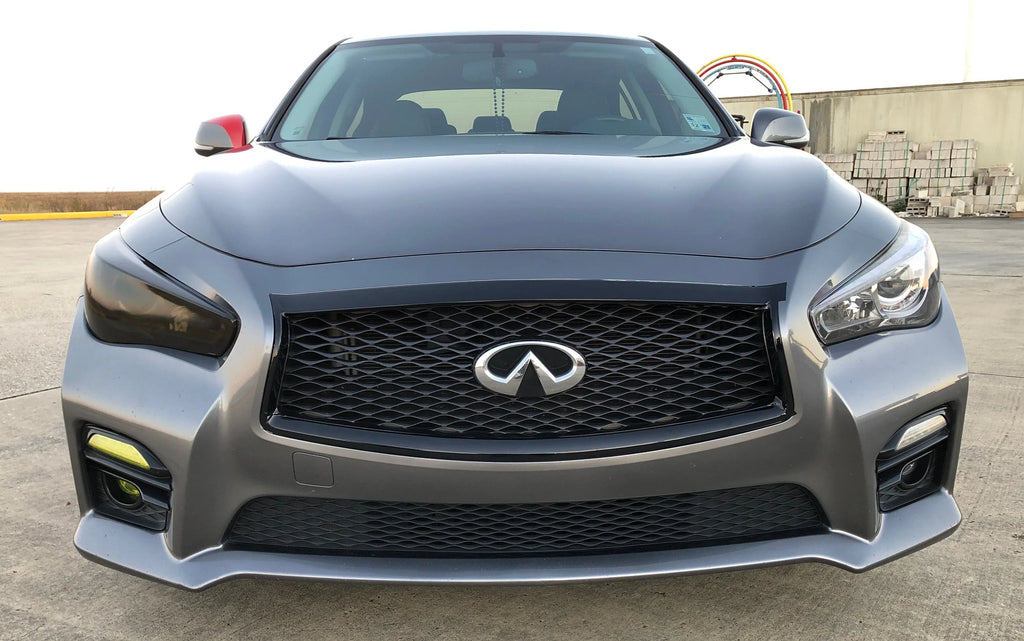 2014-2017 Infiniti Q50 | Front Grill Trim Chrome Delete PreCut Vinyl Wrap
