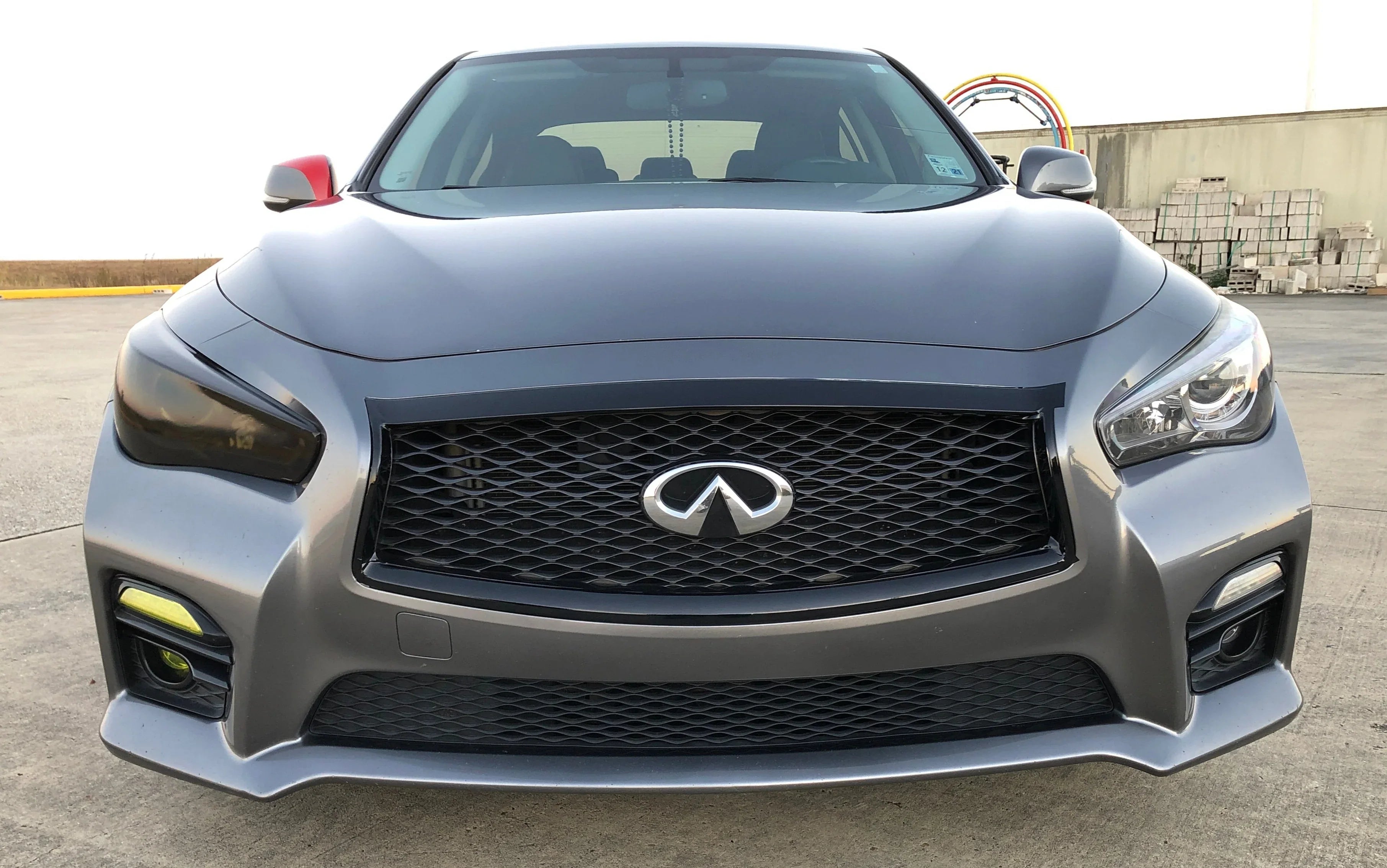 2014-2017 Infiniti Q50 | Front Grill Trim Chrome Delete PreCut Vinyl Wrap