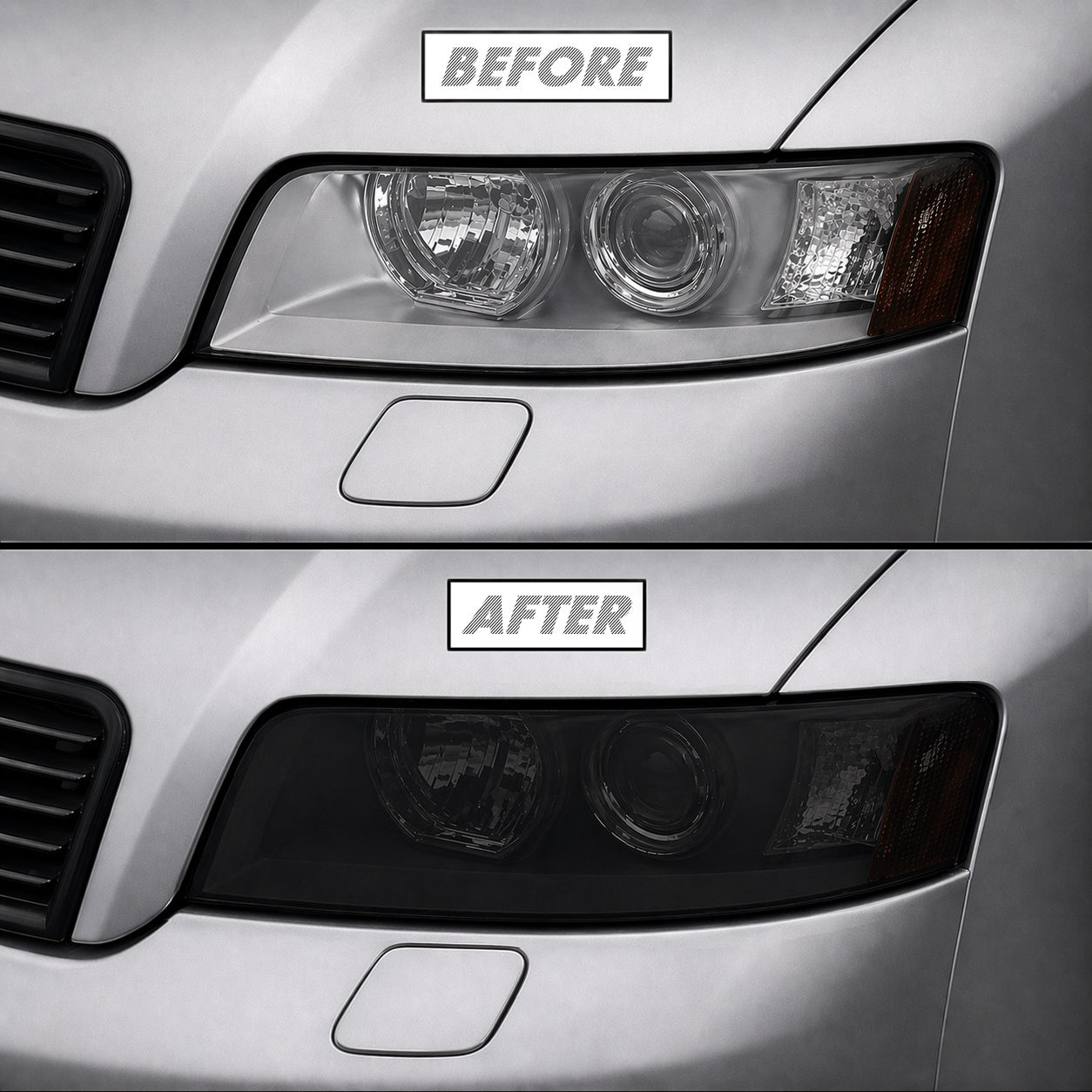 2002-2005 Audi A4 / S4 | Headlight PreCut Tint Overlays