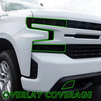 2019-2021 Chevrolet Silverado 1500 | Headlight PreCut Tint Overlays