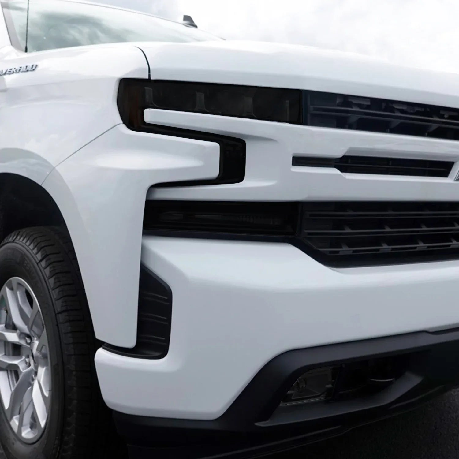 2019-2021 Chevrolet Silverado 1500 | Headlight PreCut Tint Overlays